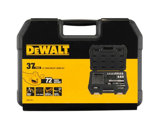 Набор инструментов DeWALT головок и бит 1/4", 37 шт. (DWMT19238-1), изображение 4 Набор инструментов DeWALT головок и бит 1/4", 37 шт. (DWMT19238-1), изображение 4