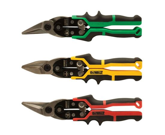 Ножницы по металлу DeWALT ERGO Aviation, 3 шт, L250 мм. (DWHT14676-0)