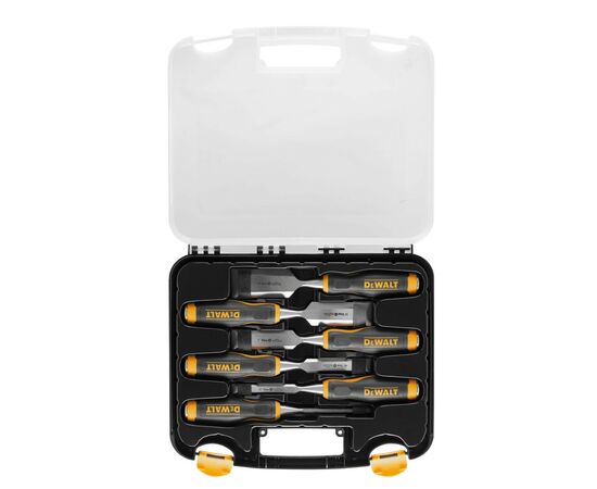 Стамеска DeWALT 6 шт 6,13,19,25,32,38 мм, кейс (DWHT16852-9), изображение 2 Стамеска DeWALT 6 шт 6,13,19,25,32,38 мм, кейс (DWHT16852-9), изображение 2
