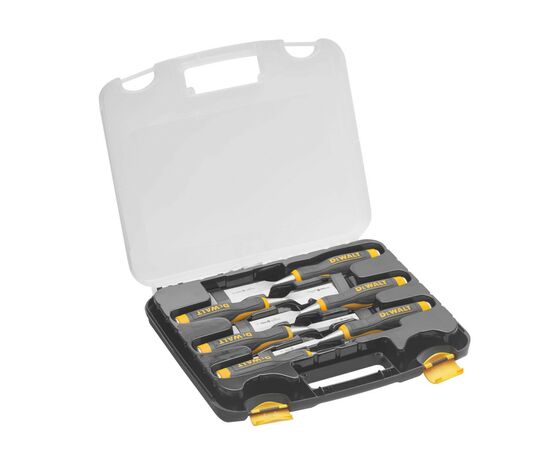 Стамеска DeWALT 6 шт 6,13,19,25,32,38 мм, кейс (DWHT16852-9)