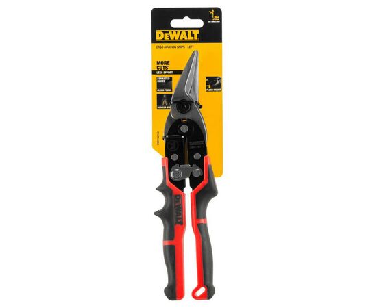 Ножницы по металлу DeWALT ERGO Aviation левые, L=250мм (DWHT14673-0), изображение 4 Ножницы по металлу DeWALT ERGO Aviation левые, L=250мм (DWHT14673-0), изображение 4