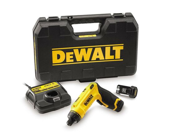 Отвертка аккумуляторная DeWALT 7.2 В Li-Ion, 2x1Ah, 430 об/мин, кейс (DCF680G2), изображение 2 Отвертка аккумуляторная DeWALT 7.2 В Li-Ion, 2x1Ah, 430 об/мин, кейс (DCF680G2), изображение 2