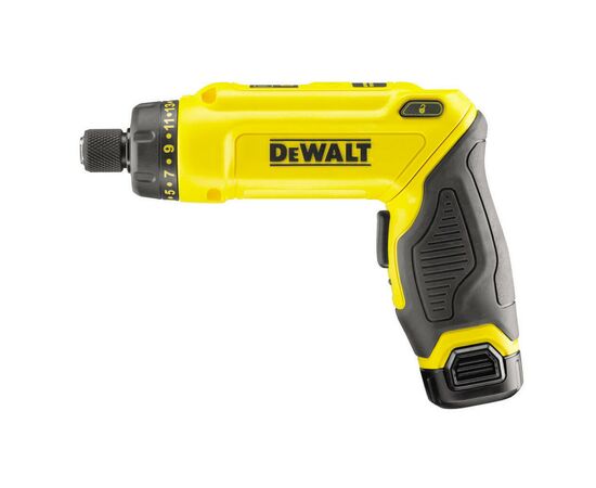 Отвертка аккумуляторная DeWALT 7.2 В Li-Ion, 2x1Ah, 430 об/мин, кейс (DCF680G2), изображение 4 Отвертка аккумуляторная DeWALT 7.2 В Li-Ion, 2x1Ah, 430 об/мин, кейс (DCF680G2), изображение 4
