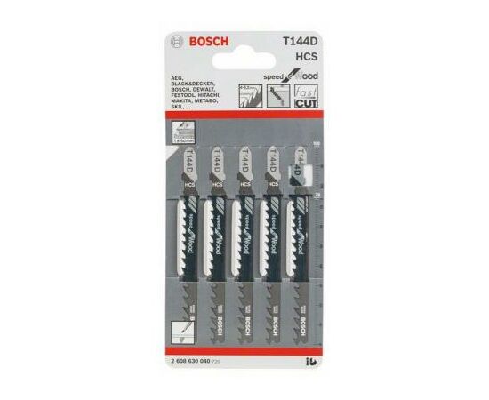 Полотно Bosch T144 D, HC, 5 шт, к электролобзику (2.608.630.040), зображення 2 Полотно Bosch T144 D, HC, 5 шт, к электролобзику (2.608.630.040), зображення 2
