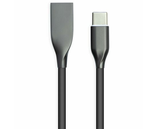 Дата кабель USB 2.0 AM to Type-C 1.0m black PowerPlant (CA911240)