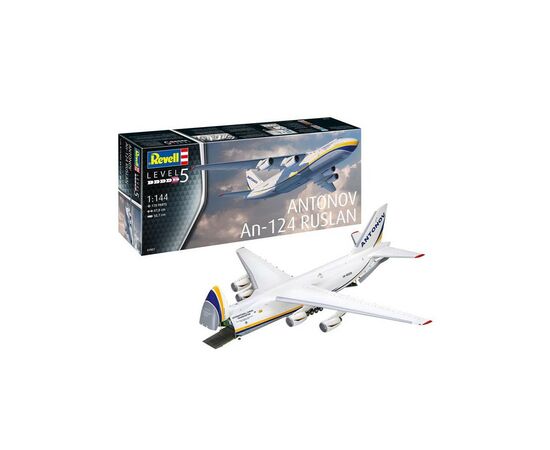 Сборная модель Revell Грузовой самолет АН-124 Руслан уровень 5 масштаб 1:144 (RVL-03807)