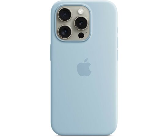 Чехол для мобильного телефона Apple iPhone 15 Pro Silicone Case with MagSafe - Light Blue,Model A3125 (MWNM3ZM/A), изображение 3 Чехол для мобильного телефона Apple iPhone 15 Pro Silicone Case with MagSafe - Light Blue,Model A3125 (MWNM3ZM/A), изображение 3