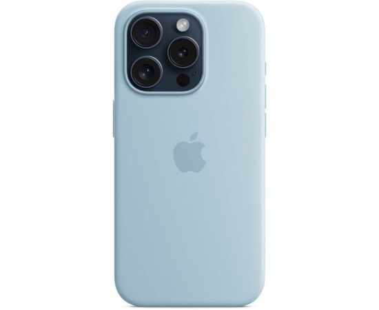 Чехол для мобильного телефона Apple iPhone 15 Pro Silicone Case with MagSafe - Light Blue,Model A3125 (MWNM3ZM/A), изображение 4 Чехол для мобильного телефона Apple iPhone 15 Pro Silicone Case with MagSafe - Light Blue,Model A3125 (MWNM3ZM/A), изображение 4