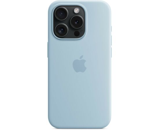 Чехол для мобильного телефона Apple iPhone 15 Pro Silicone Case with MagSafe - Light Blue,Model A3125 (MWNM3ZM/A), изображение 5 Чехол для мобильного телефона Apple iPhone 15 Pro Silicone Case with MagSafe - Light Blue,Model A3125 (MWNM3ZM/A), изображение 5