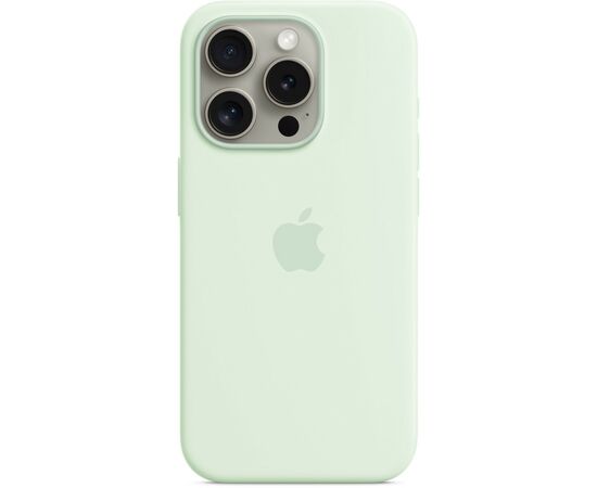 Чехол для мобильного телефона Apple iPhone 15 Pro Silicone Case with MagSafe - Soft Mint,Model A3125 (MWNL3ZM/A), изображение 3 Чехол для мобильного телефона Apple iPhone 15 Pro Silicone Case with MagSafe - Soft Mint,Model A3125 (MWNL3ZM/A), изображение 3