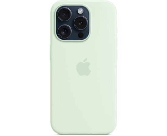 Чехол для мобильного телефона Apple iPhone 15 Pro Silicone Case with MagSafe - Soft Mint,Model A3125 (MWNL3ZM/A), изображение 4 Чехол для мобильного телефона Apple iPhone 15 Pro Silicone Case with MagSafe - Soft Mint,Model A3125 (MWNL3ZM/A), изображение 4