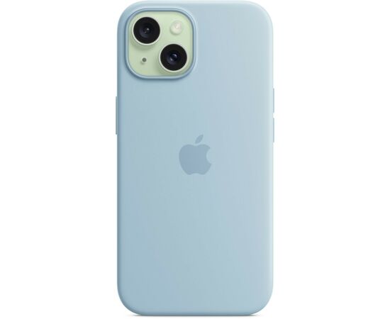 Чехол для мобильного телефона Apple iPhone 15 Silicone Case with MagSafe - Light Blue,Model A3123 (MWND3ZM/A), изображение 6 Чехол для мобильного телефона Apple iPhone 15 Silicone Case with MagSafe - Light Blue,Model A3123 (MWND3ZM/A), изображение 6