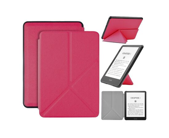 Чехол для электронной книги BeCover Ultra Slim Origami Amazon Kindle Paperwhite 11th Gen. 2021 Hot Pink (711057), изображение 5 Чехол для электронной книги BeCover Ultra Slim Origami Amazon Kindle Paperwhite 11th Gen. 2021 Hot Pink (711057), изображение 5