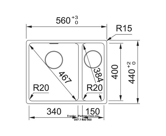Мойка кухонная Franke Maris (125.0701.782), изображение 2 Мойка кухонная Franke Maris (125.0701.782), изображение 2