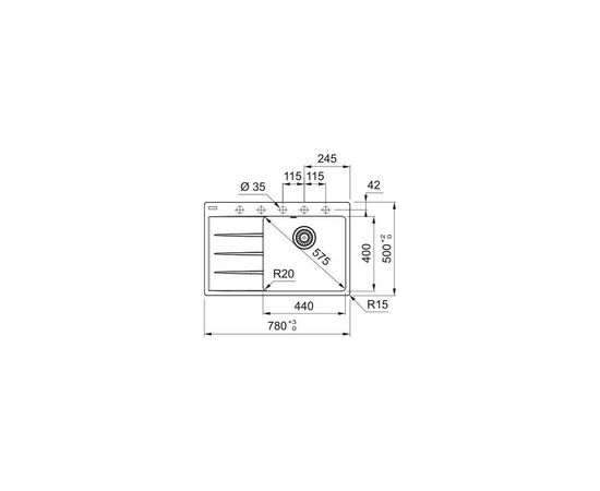 Мойка кухонная Franke Centro (114.0630.469), изображение 3 Мойка кухонная Franke Centro (114.0630.469), изображение 3