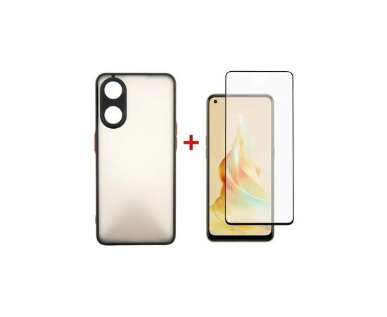 Чохол до мобільного телефона Dengos Kit for Motorola G32 case + glass (Black) (DG-KM-49)