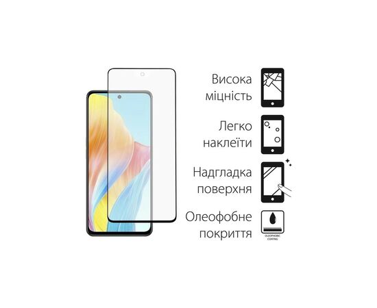 Чехол для мобильного телефона Dengos Kit for OPPO A58 4G case + glass (Black) (DG-KM-36), изображение 3 Чехол для мобильного телефона Dengos Kit for OPPO A58 4G case + glass (Black) (DG-KM-36), изображение 3