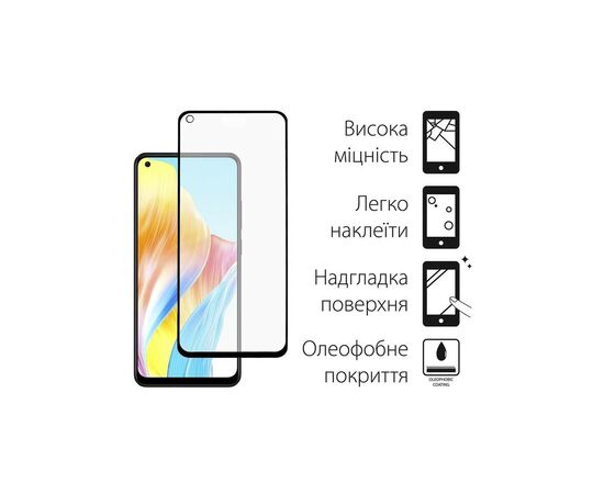 Чехол для мобильного телефона Dengos Kit for OPPO A78 4g case + glass (Black) (DG-KM-03), изображение 3