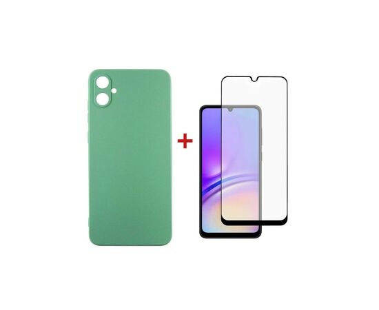 Чехол для мобильного телефона Dengos Kit for Samsung Galaxy A05 (A055) case + glass (Mint) (DG-KM-08)