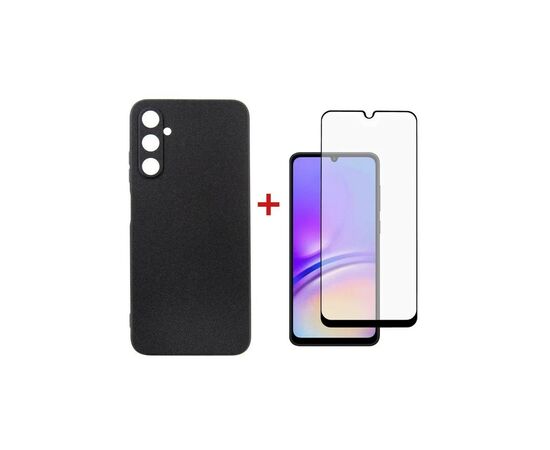 Чехол для мобильного телефона Dengos Kit for Samsung Galaxy A05s (A057) case + glass (Black) (DG-KM-09)