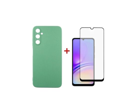 Чохол до мобільного телефона Dengos Kit for Samsung Galaxy A05s (A057) case + glass (Mint) (DG-KM-10)