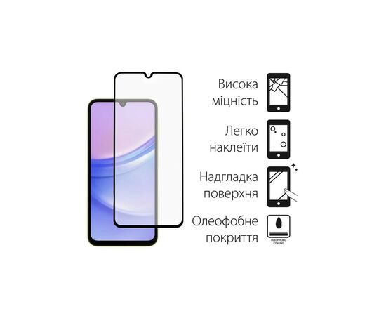 Чехол для мобильного телефона Dengos Kit for Samsung Galaxy A15 case + glass (Black) (DG-KM-69), изображение 3 Чехол для мобильного телефона Dengos Kit for Samsung Galaxy A15 case + glass (Black) (DG-KM-69), изображение 3