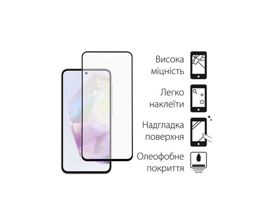 Чехол для мобильного телефона Dengos Kit for Samsung Galaxy A35 5G case + glass (Black) (DG-KM-56), изображение 3 Чехол для мобильного телефона Dengos Kit for Samsung Galaxy A35 5G case + glass (Black) (DG-KM-56), изображение 3