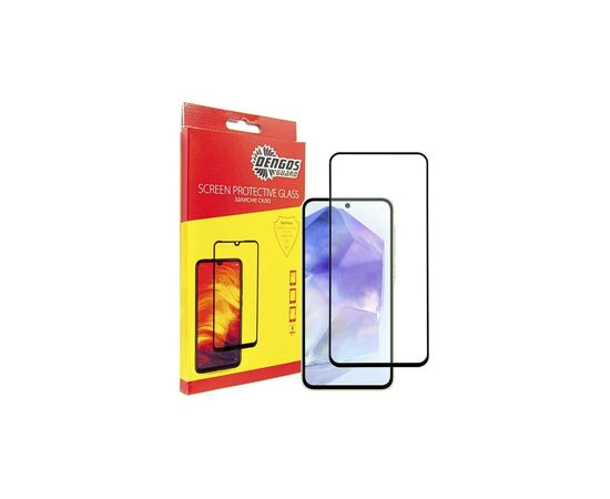 Чохол до мобільного телефона Dengos Kit for Samsung Galaxy A55 5G case + glass (Black) (DG-KM-57), зображення 4