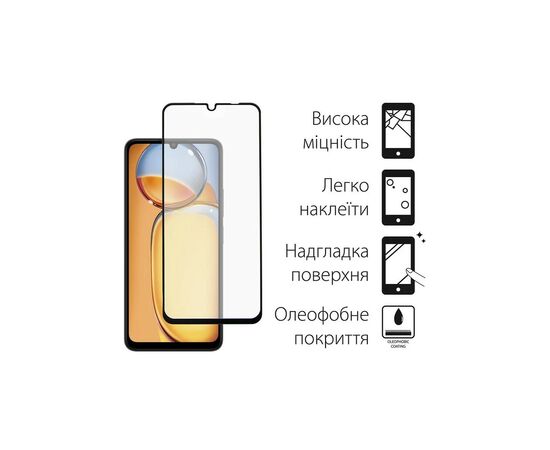 Чехол для мобильного телефона Dengos Kit for Xiaomi Redmi 13C case + glass (Green) (DG-KM-54), изображение 3