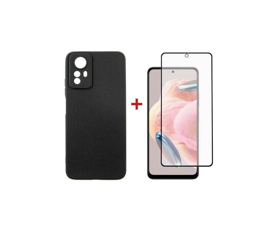 Чохол до мобільного телефона Dengos Kit for Xiaomi Redmi Note 12s case + glass (Black) (DG-KM-45)