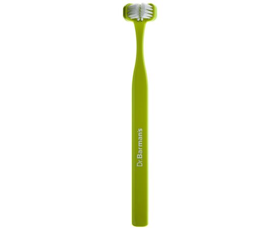 Зубная щетка Dr. Barman's Superbrush Compact Трехсторонняя Мягкая Салатовая (7032572876328-light-green)