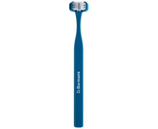 Зубная щетка Dr. Barman's Superbrush Compact Трехсторонняя Мягкая Синяя (7032572876328-dark-blue)