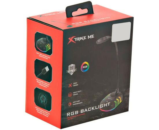 Мікрофон Xtrike ME XMC-02 RGB backlit USB (XMC-02), зображення 3 Мікрофон Xtrike ME XMC-02 RGB backlit USB (XMC-02), зображення 3