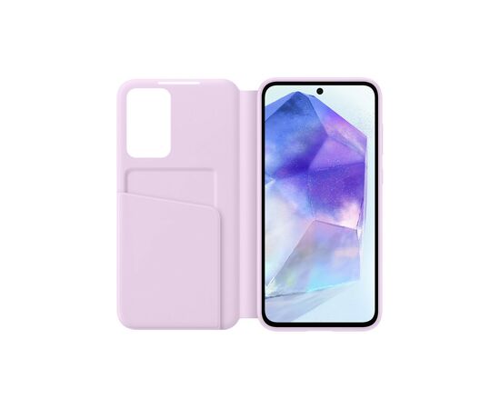 Чехол для мобильного телефона Samsung Galaxy A55 (A556) Smart View Wallet Case Violet (EF-ZA556CVEGWW), изображение 4 Чехол для мобильного телефона Samsung Galaxy A55 (A556) Smart View Wallet Case Violet (EF-ZA556CVEGWW), изображение 4