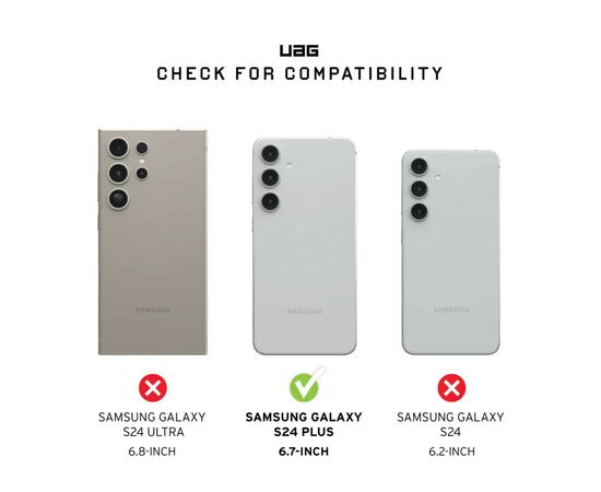 Чехол для мобильного телефона UAG Samsung Galaxy S24+ Plyo Ice (214430114343), изображение 10 Чехол для мобильного телефона UAG Samsung Galaxy S24+ Plyo Ice (214430114343), изображение 10