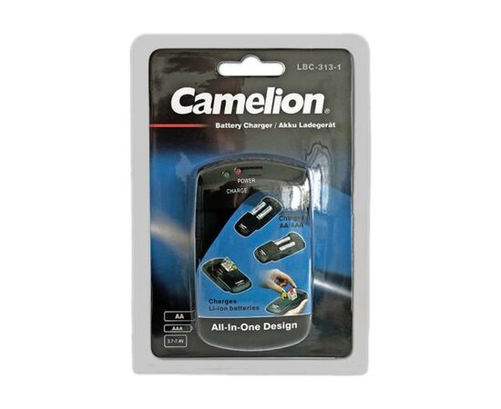 Зарядное устройство для аккумуляторов Camelion Univercal charger for Ni-MH 1.2V, Li-Ion 3.7V or 7.4V, Input DC 5V-1A (LBC-313-1)