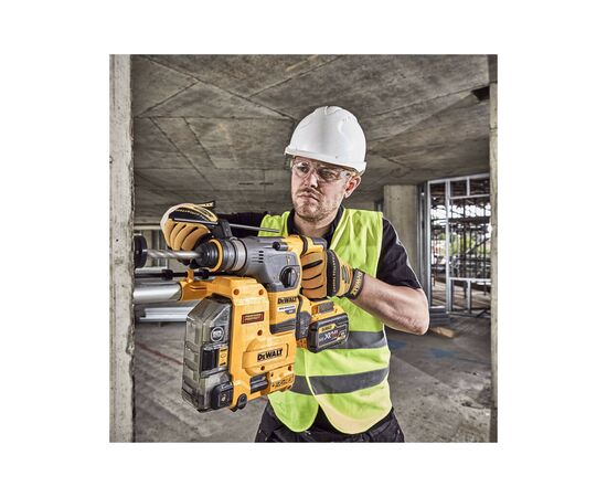 Перфоратор DeWALT SDS-Plus, 54 В, 3.5 Дж, 2x3Ah, 3 режима, кейс (DCH335X2), изображение 5 Перфоратор DeWALT SDS-Plus, 54 В, 3.5 Дж, 2x3Ah, 3 режима, кейс (DCH335X2), изображение 5