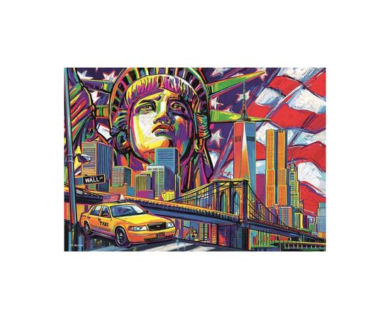 Пазл Trefl Краски Нью-Йорка, 1000 элементов (6334093), изображение 2 Пазл Trefl Краски Нью-Йорка, 1000 элементов (6334093), изображение 2