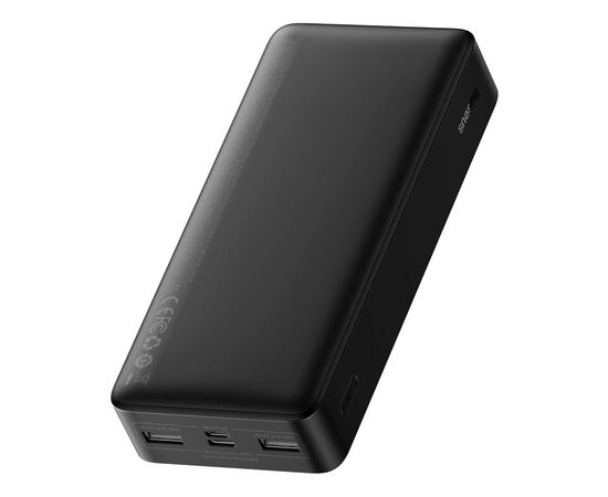 Батарея универсальная Baseus Bipow 20000mAh, 15W, USB-C/3A, 2*USB-A/3A(max.), +cable, black (PPBD050101), изображение 2 Батарея универсальная Baseus Bipow 20000mAh, 15W, USB-C/3A, 2*USB-A/3A(max.), +cable, black (PPBD050101), изображение 2