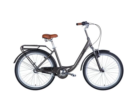 Велосипед Dorozhnik Ruby планет. Vbr AM 26" 17" Shimano Nexus ST 2024 Мокрий асфальт (OPS-D-26-280)