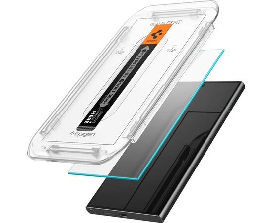 Стекло защитное Spigen Samsung Galaxy S24 Ultra tR EZ Fit HD (2 Pack) (AGL07495), изображение 2 Стекло защитное Spigen Samsung Galaxy S24 Ultra tR EZ Fit HD (2 Pack) (AGL07495), изображение 2