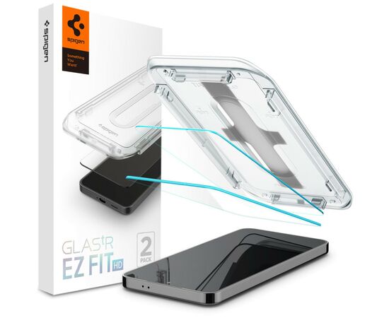 Стекло защитное Spigen Samsung Galaxy S24 tR EZ Fit HD (2 Pack) (AGL07440)