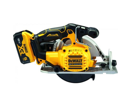 Дисковая пила DeWALT 18В XR Li-lon, 2x5Ah, диск 165х20 мм, 2.8 кг, TSTAK (без АКБ и ЗУ) (DCS565P2), изображение 3 Дисковая пила DeWALT 18В XR Li-lon, 2x5Ah, диск 165х20 мм, 2.8 кг, TSTAK (без АКБ и ЗУ) (DCS565P2), изображение 3