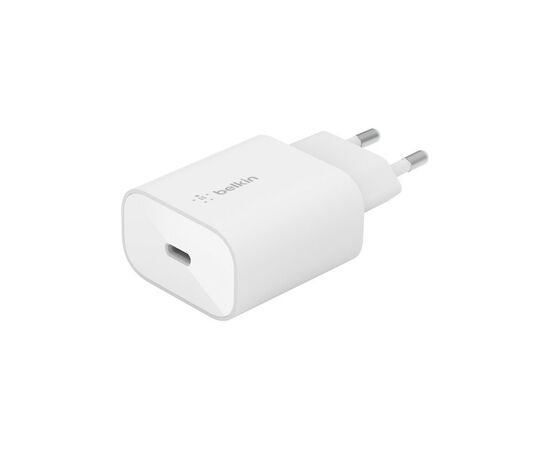 Зарядное устройство Belkin USB-С 25W PD PPS + cable USB-C 1m (WCA004VF1MWH-B6), изображение 2 Зарядное устройство Belkin USB-С 25W PD PPS + cable USB-C 1m (WCA004VF1MWH-B6), изображение 2