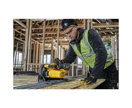 Дисковая пила DeWALT погружная 54В XR FLEXVOLT Li-lon, 165х20 мм, TSTAK (Без АКБ и ЗУ) (DCS520NT), изображение 6 Дисковая пила DeWALT погружная 54В XR FLEXVOLT Li-lon, 165х20 мм, TSTAK (Без АКБ и ЗУ) (DCS520NT), изображение 6
