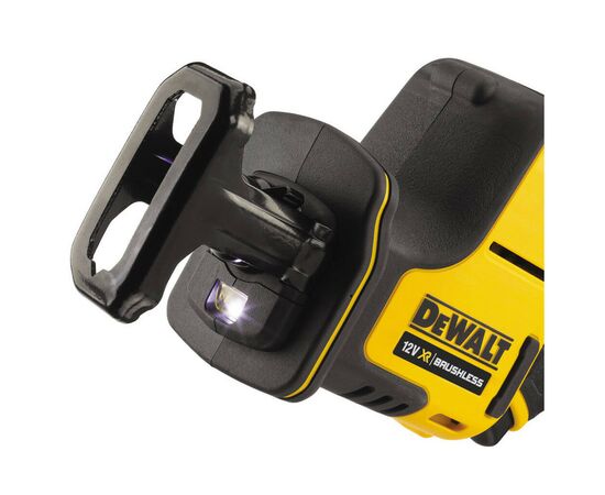 Сабельная пила DeWALT 10.8/12В XR Li-lon, 0 - 2800 ход/мин, 1.38 кг (без АКБ и ЗУ) (DCS312NT), изображение 4 Сабельная пила DeWALT 10.8/12В XR Li-lon, 0 - 2800 ход/мин, 1.38 кг (без АКБ и ЗУ) (DCS312NT), изображение 4