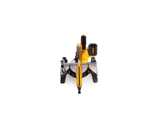 Торцовочная пила DeWALT 54В XR FLEXVOLT Li-Ion, 216х30 мм, XPS, 15 кг, 2x6Ah, TSTAK (DCS777T2), изображение 5 Торцовочная пила DeWALT 54В XR FLEXVOLT Li-Ion, 216х30 мм, XPS, 15 кг, 2x6Ah, TSTAK (DCS777T2), изображение 5