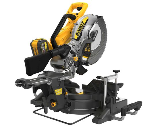 Торцовочная пила DeWALT 54В XR Li-lon 2x3Ah, 305x30 мм, 3800 об/мин, XPS, 23.2 кг (DCS781X2), изображение 2 Торцовочная пила DeWALT 54В XR Li-lon 2x3Ah, 305x30 мм, 3800 об/мин, XPS, 23.2 кг (DCS781X2), изображение 2