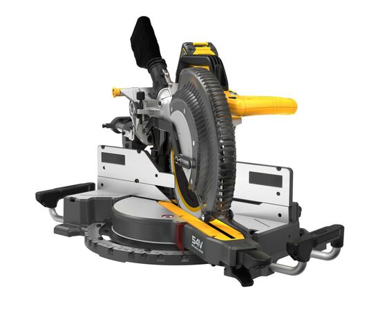 Торцовочная пила DeWALT 54В XR Li-lon 2x3Ah, 305x30 мм, 3800 об/мин, XPS, 23.2 кг (DCS781X2), изображение 5 Торцовочная пила DeWALT 54В XR Li-lon 2x3Ah, 305x30 мм, 3800 об/мин, XPS, 23.2 кг (DCS781X2), изображение 5