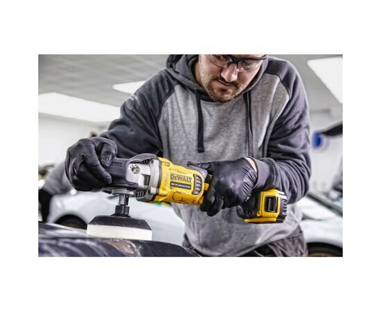 Шлифовальная машина DeWALT полировальная, 18В XR Li-Ion, 800 - 2200 об/мин, 2x5Ah (DCM849P2), изображение 5 Шлифовальная машина DeWALT полировальная, 18В XR Li-Ion, 800 - 2200 об/мин, 2x5Ah (DCM849P2), изображение 5